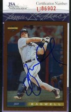 Jeff Bagwell Cards, Rookie Cards and Autographed Memorabilia Guide 47