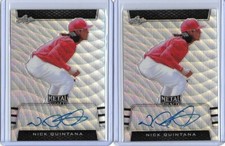2019 Leaf Metal Draft NICK QUINTANA Silver Wave Prismatic Auto RC /30 Tigers