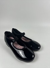 Capezio Tele Tone Tap Shoes Toddlers Girls Size 1M Elastic Snap Top Strap