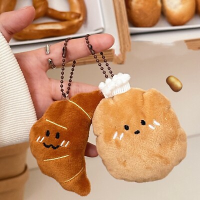 Creative Food Plush Keychain Fun and Functional Key Ring for For