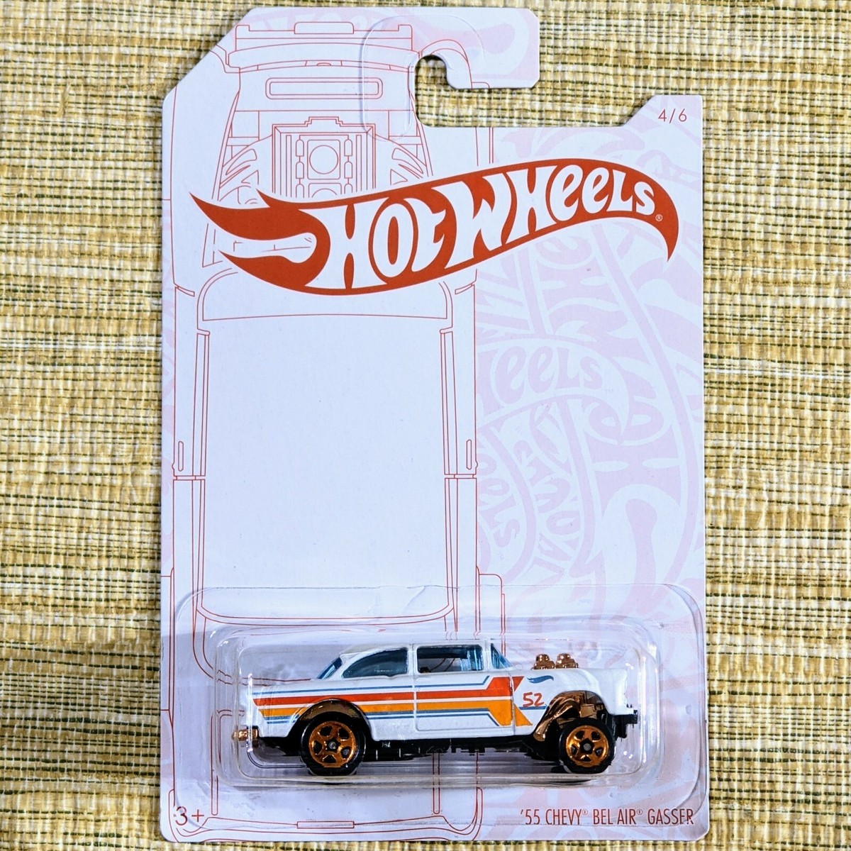 Mattel Hot Wheel 52 Anniversary Themed Pearl & Chrome