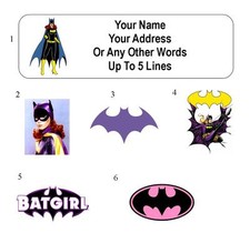 30 Batgirl Personalized Address Labels