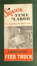 Vintage 1950s Jamesway Feed Trucks Brochure - Farming Agriculture