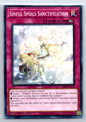 Yugioh Sinful Spoils Santification ALIN-EN073 Common Alliance Insight - NM