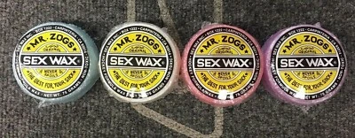 Mr. Zogs Sex Wax Ice Hockey Stick Blade Wax *2-PACK* *NEW*