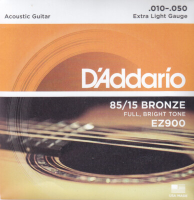 D'Addario 85/15 Bronze EZ900 - Extra Light (010-050) - Saiten für Westerngitarre