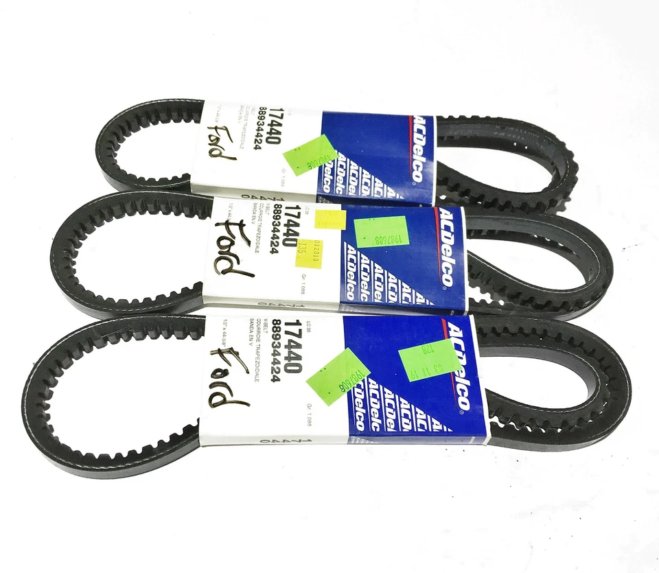 ACDelco Cogged V-Belt 17440 [Lote de 3] Nuevo de Lote Antiguo Foto 2 de 3
