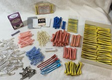 Vintage Toni Hair Perm Rods Swing Arm Spin Curlers Willat Tilt End Papers Clips