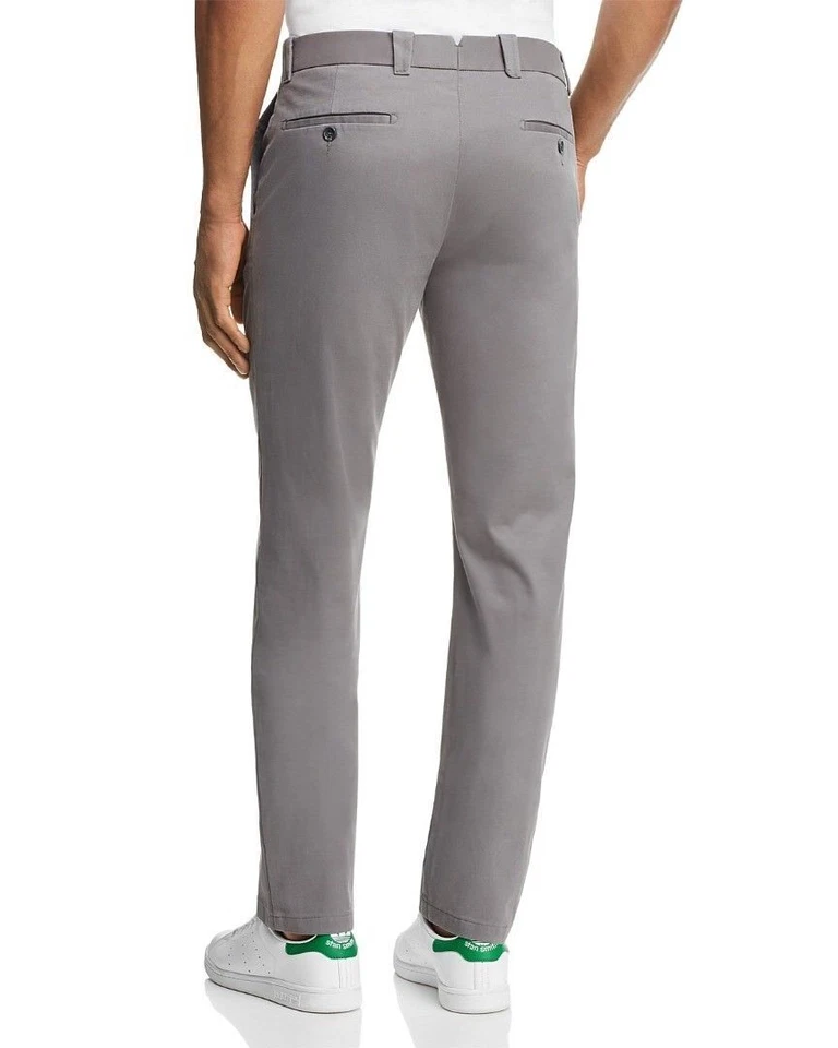 The Men's Store Cotton Regular Fit Pants, Size 36X30, Gray-MSRP $95. - Image 2 of 4