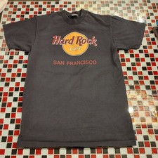 Vtg Hard Rock Cafe San Francisco LARGE T-shirt Black Short Sleeve USA Made