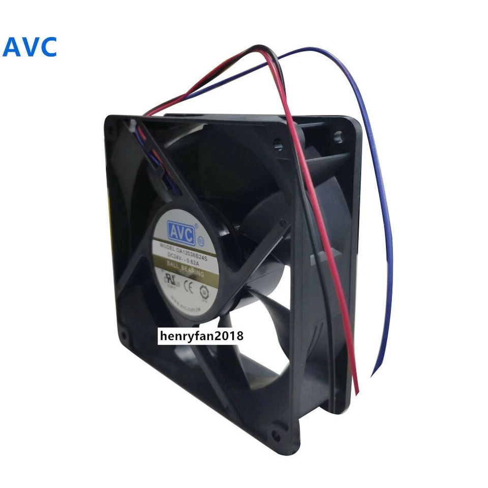 AVC DA12038B24S Axial Fan 24VDC 0.62A 120*120*38MM Charging Pile Cooling Fan - Image 3 of 4