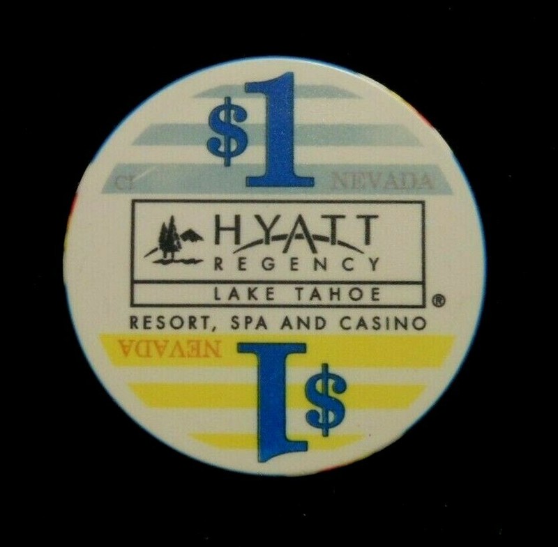 $1.00 CASINO CHIP "HYATT REGENCY RESORT, SPA AND CASINO" LAKE TAHOE, NEVADA