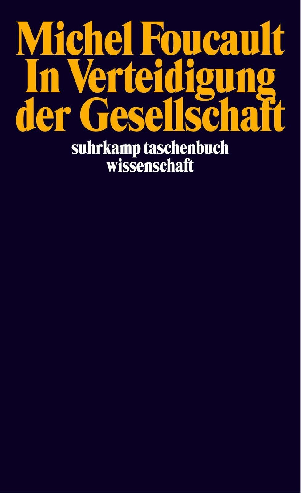 Thumbnail - In Verteidigung Der Gesellschaft | Buch | 9783518291856