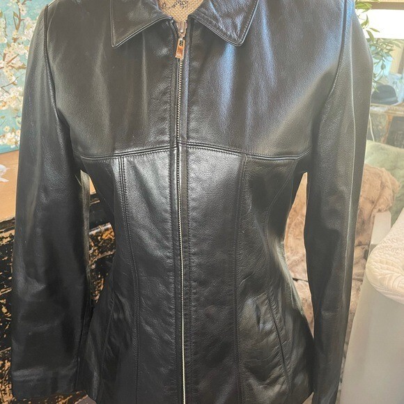 Wilson’s Soft Black leather jacket - image 1