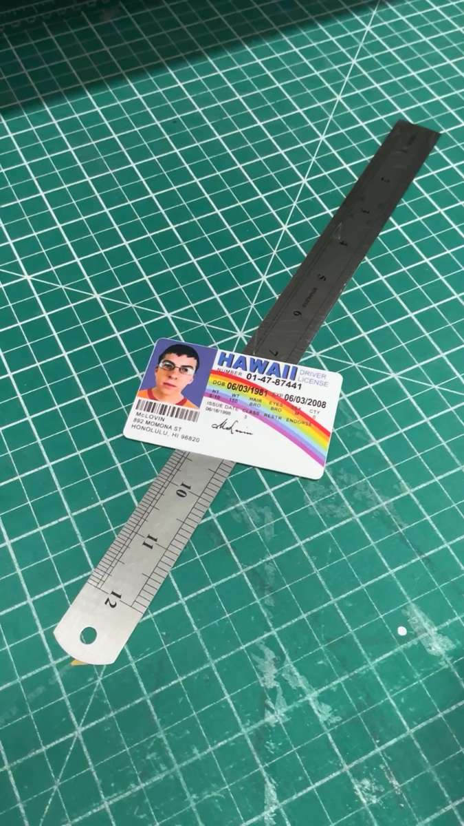 McLovin HARD PLASTIC ID Card Plastic Parody Prop Gift SUPERBAD