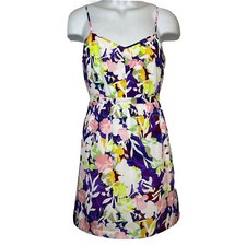 J Crew Women’s Floral Spaghetti Strap Lined Dress-Size 4