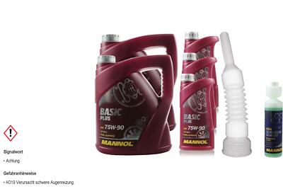 11L MANNOL Getriebeöl Basic Plus 75W-90 API GL 4+ Gear  inkl. Auslaufschlauch