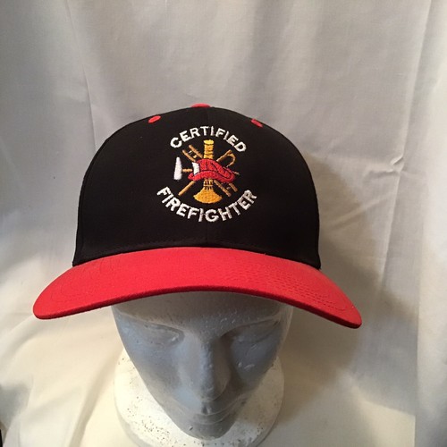 Mens Hat Cap Certified Firefighter 