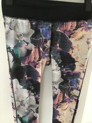 SOC Schweden sport leggings 40 blumen Orchideen print muster mix boho blogger