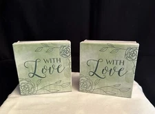 Old East Main Co "With Love" Storage/Gift Box 4.5"x 4.5"x 2.5". RS