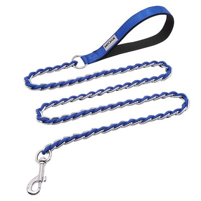 Chain Dog Leash Chew Proof Metal Leash for Medium Large Dogs