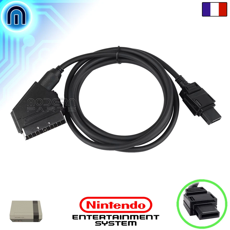 Cable vidéo péritel AV pour Nintendo NES, RVB, RGB, SCART