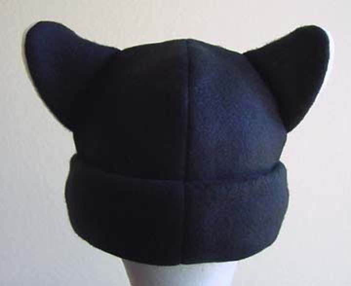 Fashion Cat Ear Knitted Beanie Hat For Women & Girls - Anime Ear Warm Hat, Windproof Winter Headwear