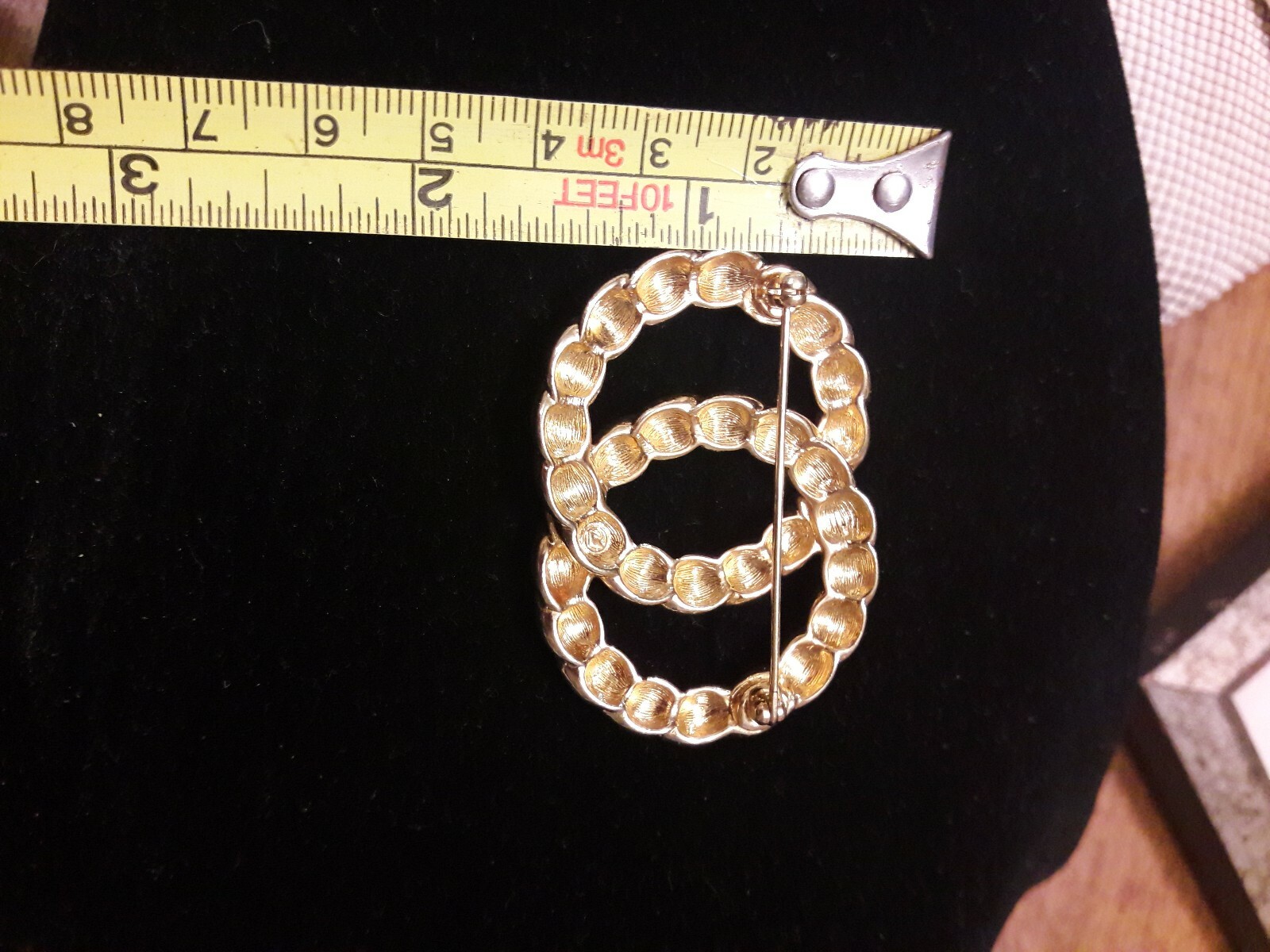 Swarovski Swan Signed Interlocking Circle Rhinest… - image 9