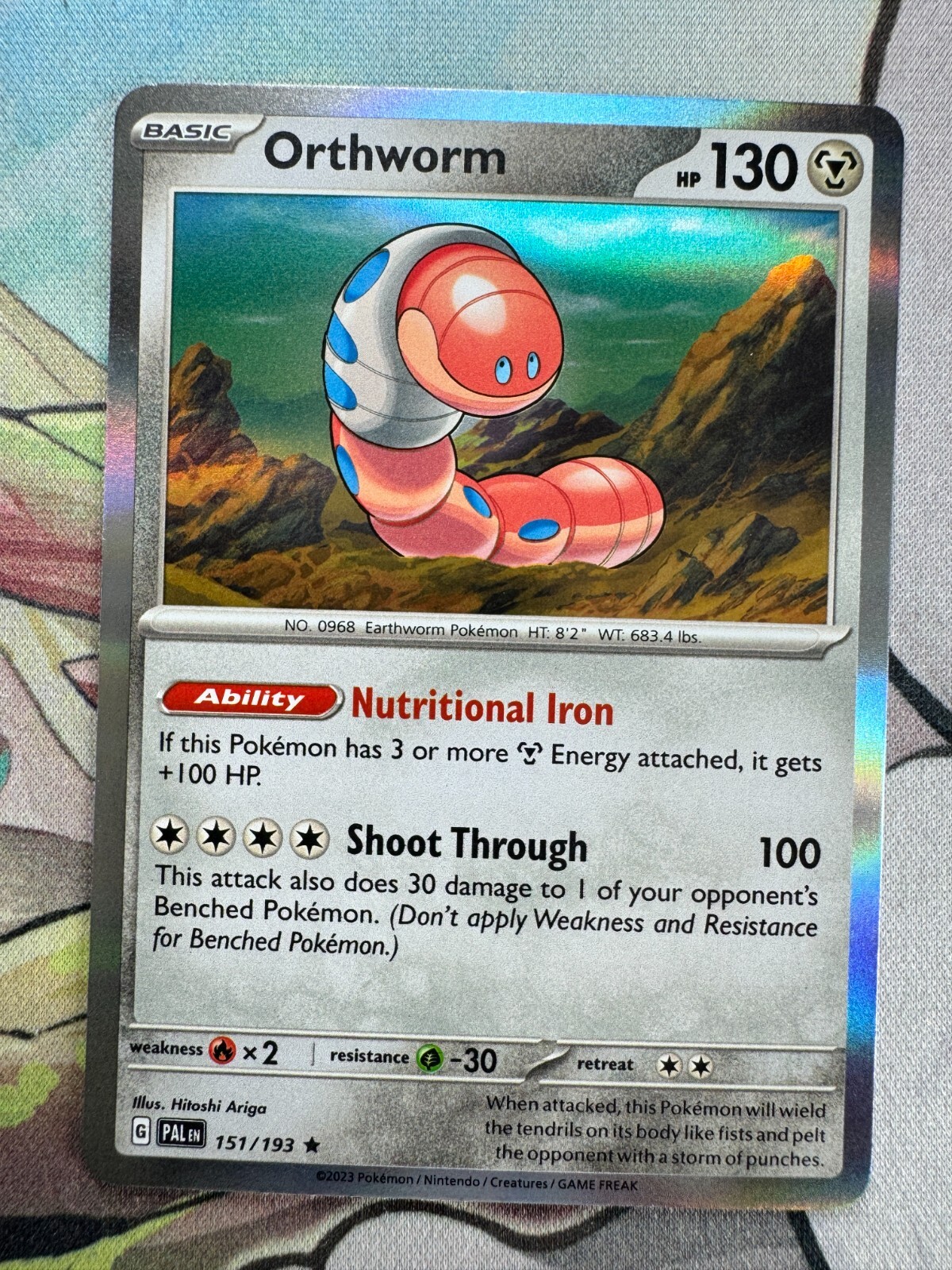 Orthworm Holo English Pokemon TCG BKCD576