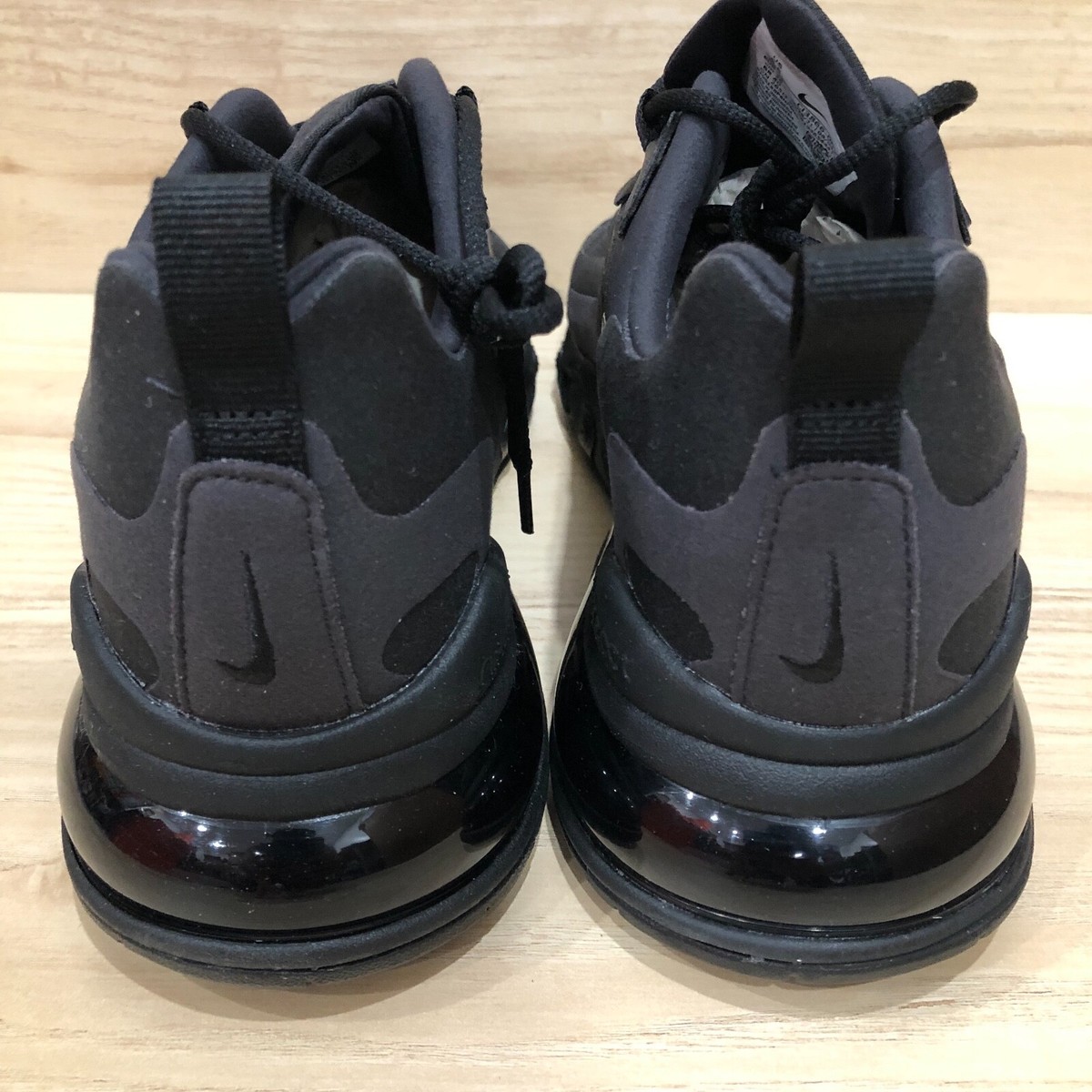 NEW! Mens Nike Air Max React 270 Triple Black CI3866-003 Running  display picture 1
