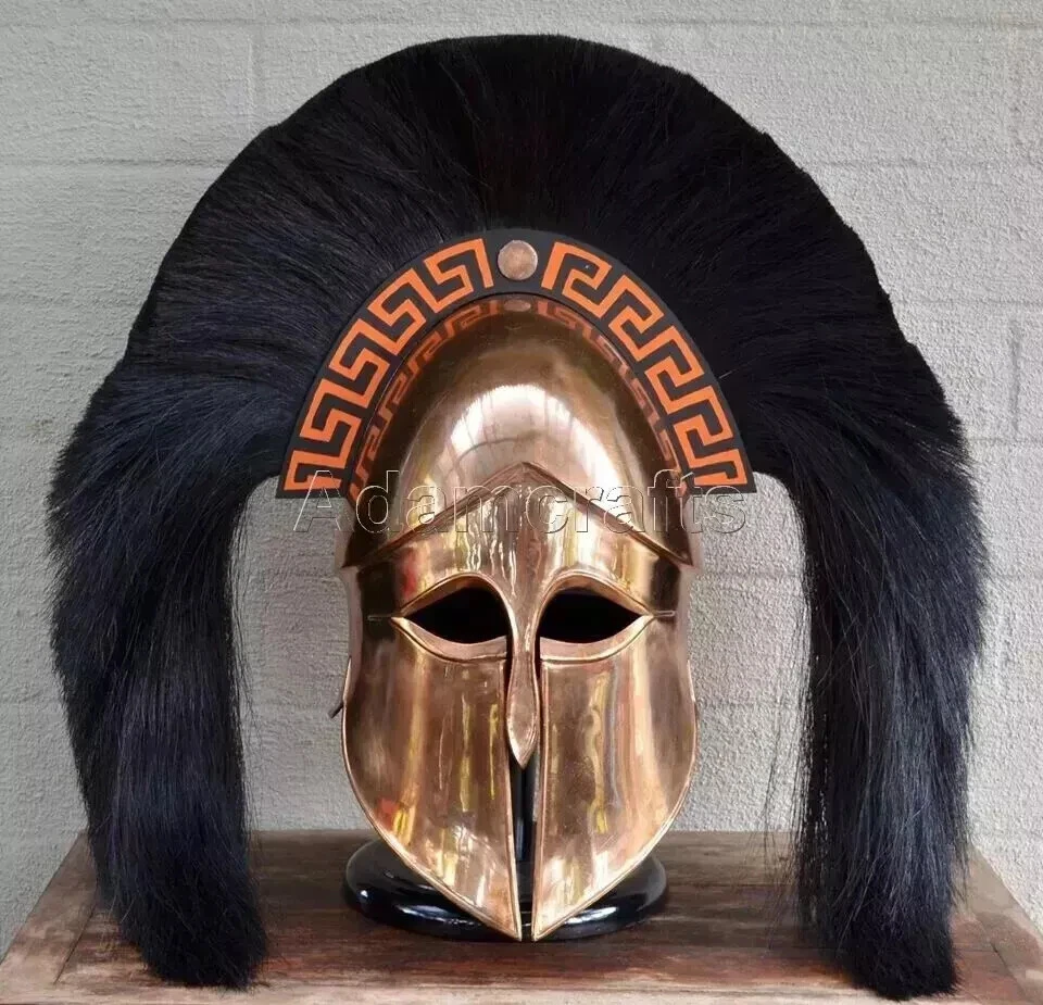 18 gauge Steel Copper Coated Medieval Greek Corinthian Helmet Spartan Helmet TG - image 1 of 1