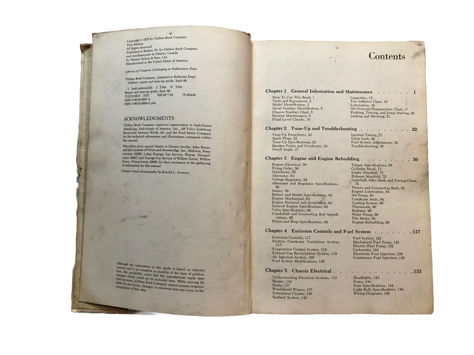 Guía de cableado manual de reparación de taller Saab 99 1969-1975 carrocería del motor Foto 3 de 4