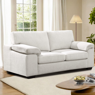 Modern Love seat Couch 2 and 3-Seater Chenille Comfy Sofa with Deep Seat