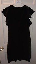Chaps black short-sleeve Mid Dress Size 16 excellent condition