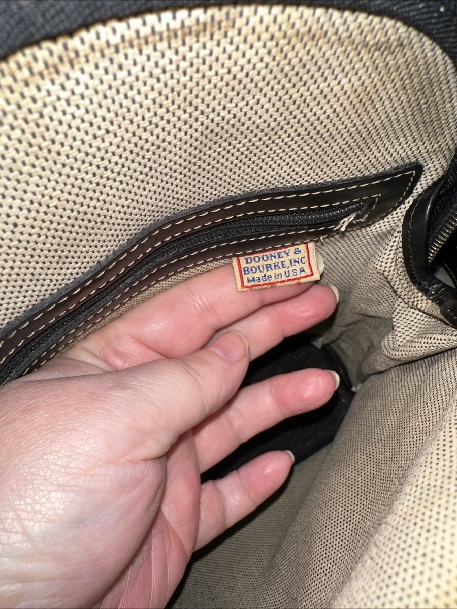 DOONEY BOURKE SMOOTH BLACK LEATHER PARASOLE BACKPACK BAG DOONEY BOURKE SMOOTH BLACK LEATHER PARASOLE BACKPACK BAG (Z2  main image 4