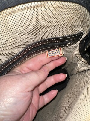 DOONEY BOURKE SMOOTH BLACK LEATHER PARASOLE BACKPACK BAG (Z2  display picture 3