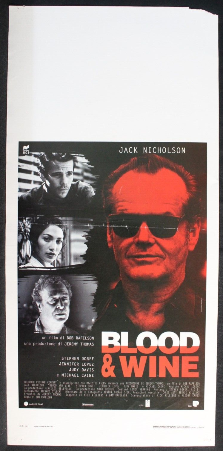 Locandina originale film Blood & Wine (1996) - Regia di Bob Rafelson