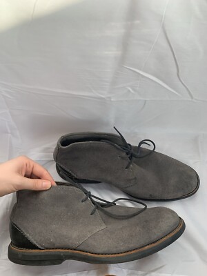Sperry Top-Sider Mens Gray Suede Leather Mid Ankle Chukka  display picture 2
