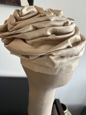 Champagne Gold Head Ladies Tie/Turban. Handma...