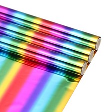 3Pcs Colorful Hot Stamping Heat-Activated Foil Roll, 6" W x 3ft l