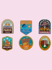 Loungefly Disney Pixar Destination Blind Box Enamel Pin - Full Set 6