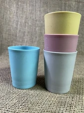 Vintage ~TUPPERWARE, #1251 “Kids Juice Cups” 6oz Tumblers,  Set of 4