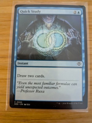 MTG Quick Study 0065 Secrets of Strixhaven M/NM kostenloser Versand im Vereinigten Königreich