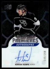 2017-18 UD Ice Premieres Autograph Rookie Adrian Kempe Rookie Auto /299 Los