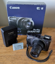 Canon PowerShot SX620 HS 20.2MP 25xOpt Zoom Wi-Fi NFC Dgtl Camera Batt  Charger