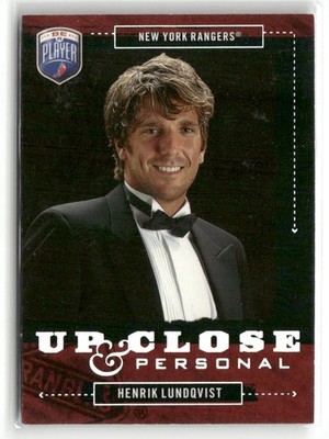 2006-07 Be A Player Up Close and Personal #UC19 Henrik Lundqvist /999