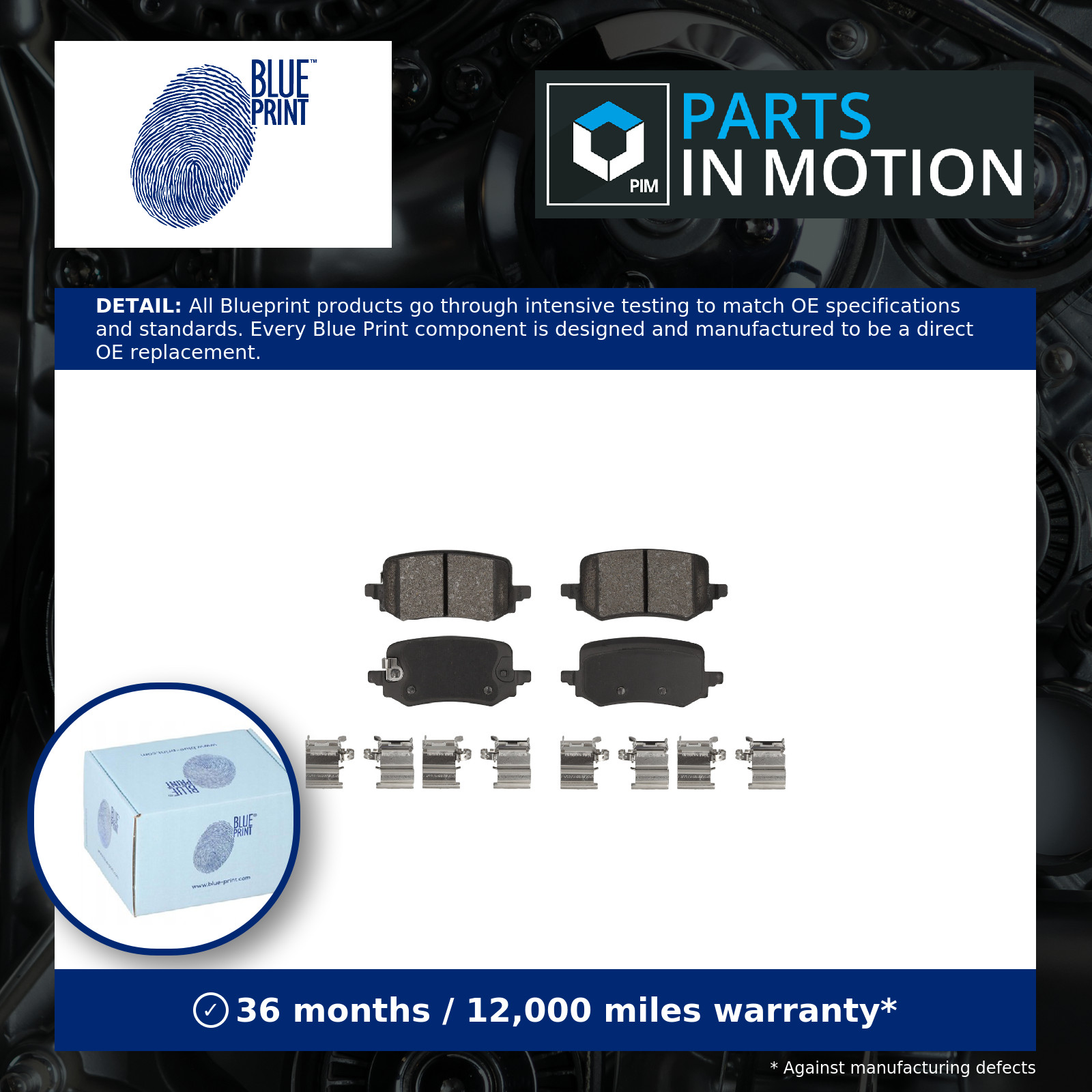 Brake Pads Set Rear ADBP420142 Blue Print 58302N7A10 58302N7A60 26487 26488 New