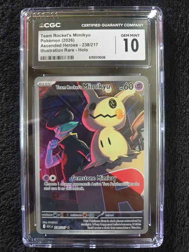 Team Rocket's Mimikyu graded CGC 10 for sale on eBay