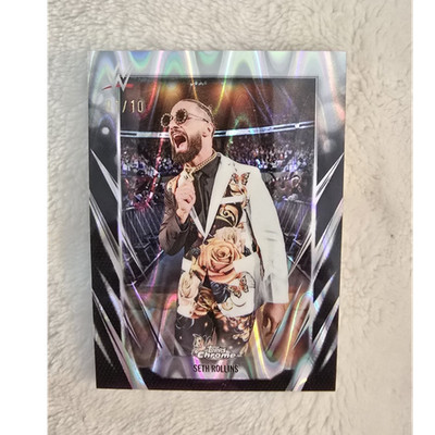 *1/10 First On Print* Topps 2026 Chrome WWE Seth Rollins #40 Black RayWave 