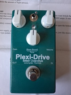 Wampler Plexidrive Indy Gitarrist selten Anfang 2009 JTM45 Overdrive Effektpedal